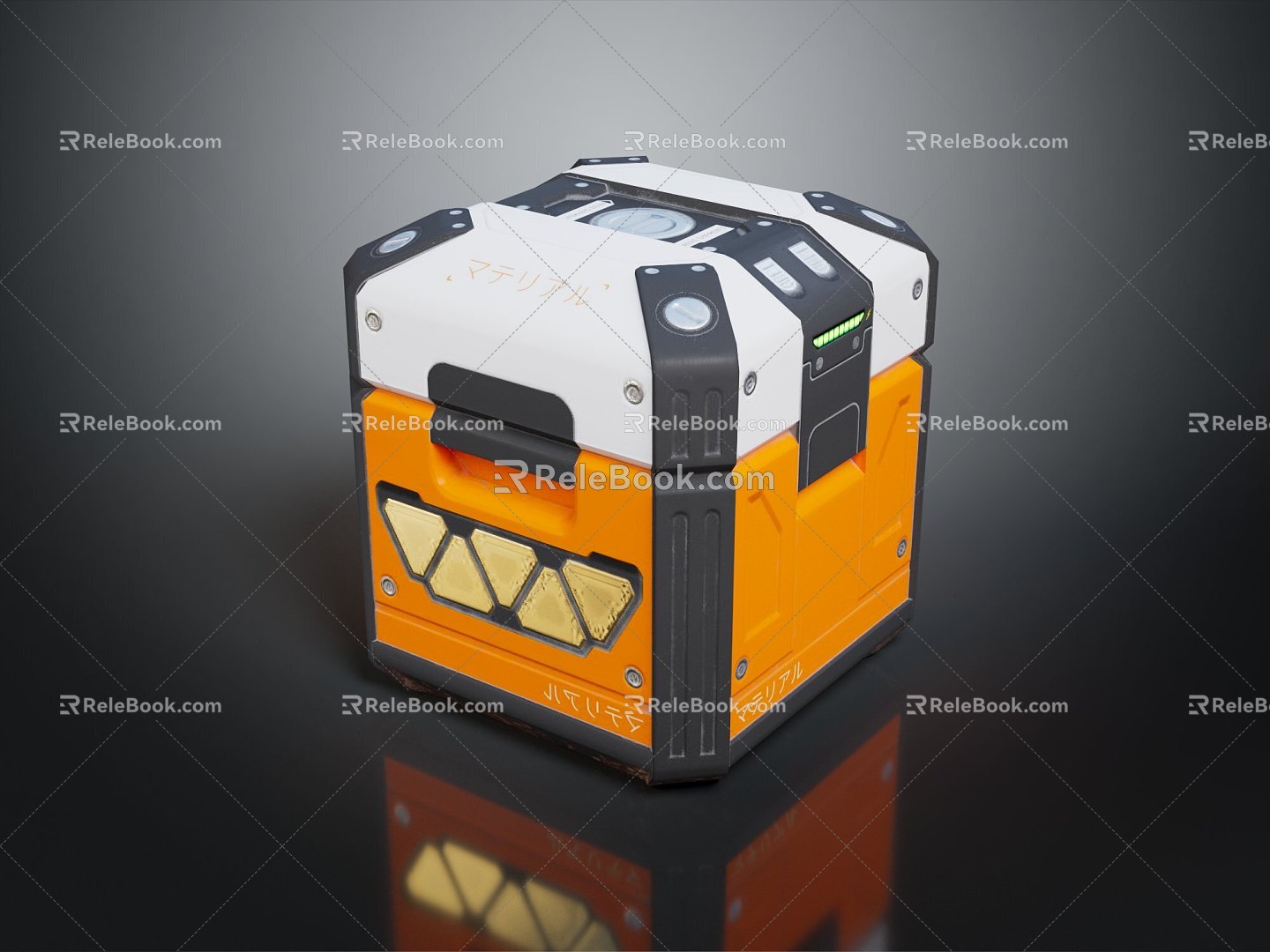 Modern Science Fiction Box Science Fiction Box Military Box Password Box 3d model