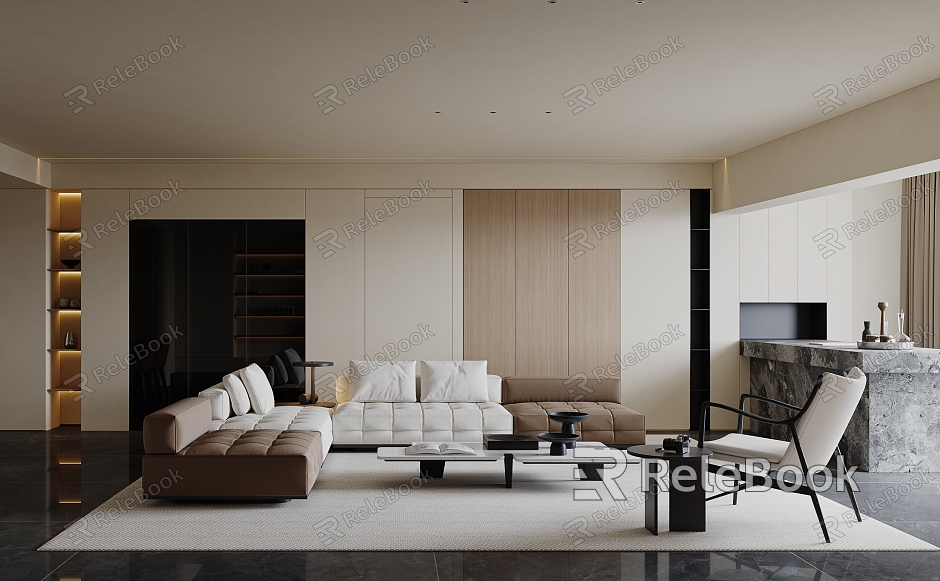 modern living room model