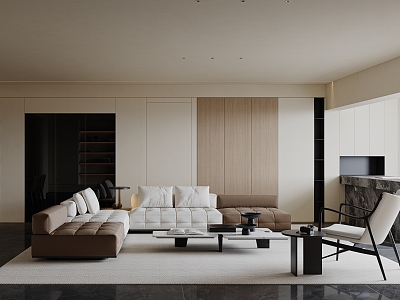 modern living room model