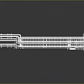Iron frame large iron frame iron frame house factory industrial iron frame iron ladder rigid ladder work frame rigid scaffold 3d model