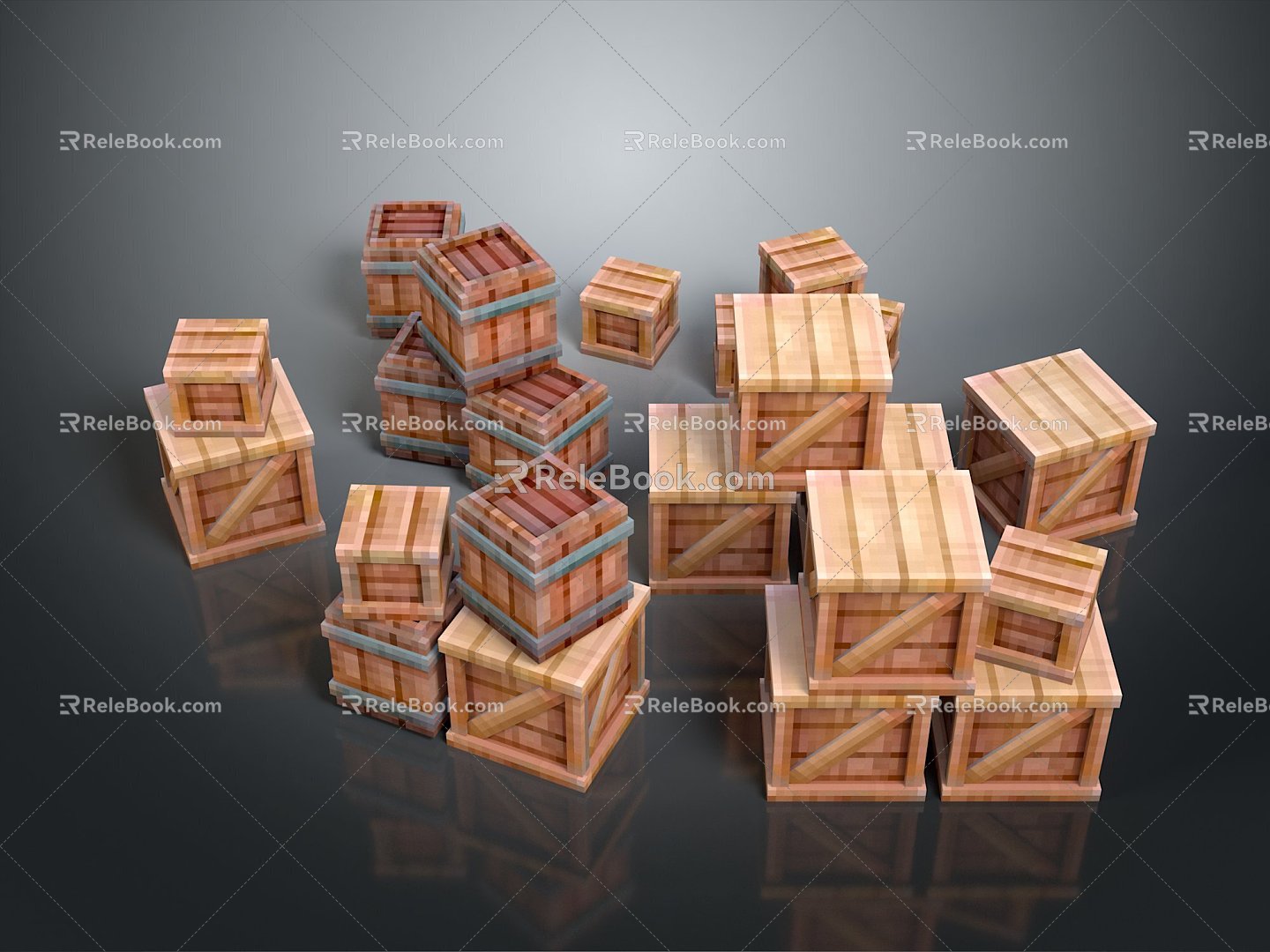 Wooden Crate Wooden Crate Old Wooden Crate Crate Broken Wooden Crate Wooden Crate Wooden Crate Wooden Crate Box 3d model