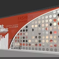 2022 Shanghai Fashion Ceremony Sign In Wall With Decorative Dot Pattern Design