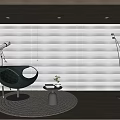 Modern single sofa 3d model
