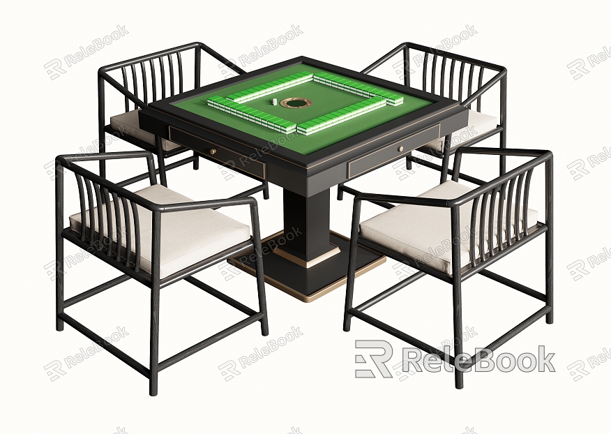 New Chinese Mahjong Table and Chair Mahjong Table Chess and Card Table Leisure Table and Chair model