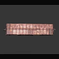 Rusty Red Vintage Freight Car With Worn Exterior And Old Metal Structure