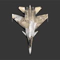 Military Fighter Jet Weapon With Camouflage Paint And Detailed Model Design