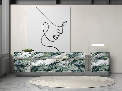 Modern Cashier Reception Desk Company Reception Desk Enquiry Desk 3d model