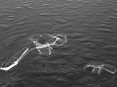 Modern water spray 3d model Modern water spray 3d model