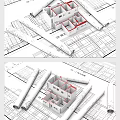 Detailed Architectural Blueprints With 3D Floor Plan Model And Layout Design