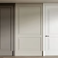 Modern Flush Doors In Gray And White Tones For Contemporary Home Interiors