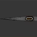 Handcrafted Axe Weapon Featuring Forged Metal Head And Wooden Handle With Red Band