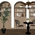 Antique Negotiation Table and Chair Negotiation Table Leisure Table and Chair Coffee Table and Chair Reception Table and Chair Signing Table and Chair 3d model