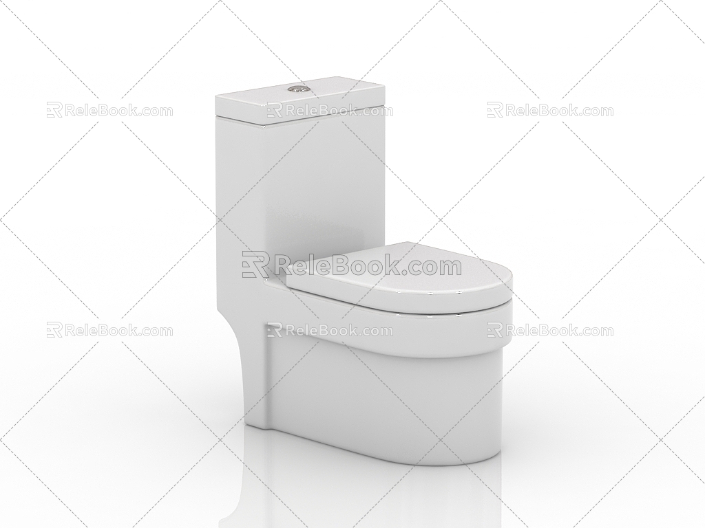 Modern Bathroom Supplies Toilet Smart Toilet Toilet 3d model