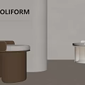 Modern Stool Sofa Stool Round Stool Low Stool 3d model