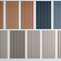 Various Decorative Wall Panels in Different Colors Textures for Interior Design 3d model