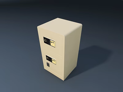 Commercial Double Door Safe With Digital Keypad For Secure Storage 3d model