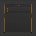 Arcade Gaming Machine With Colorful Screen Control Joystick And Mechanical Character Design