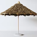 Thatch umbrellas 3d model