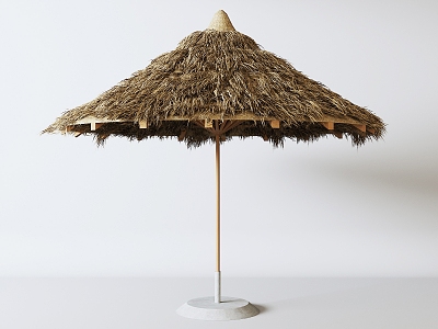 Thatch umbrellas 3d model