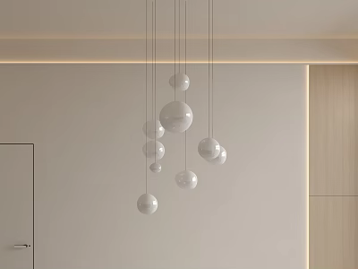 Modern chandelier 3d model