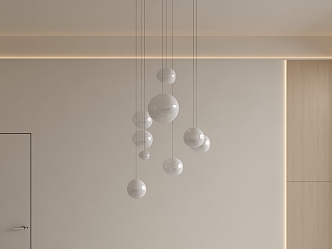 Modern chandelier 3d model