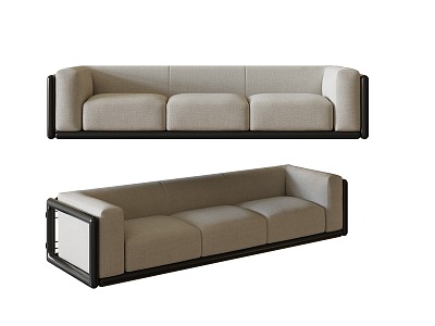 Three-Seat Sofa Multi-Seat Sofa 3d model