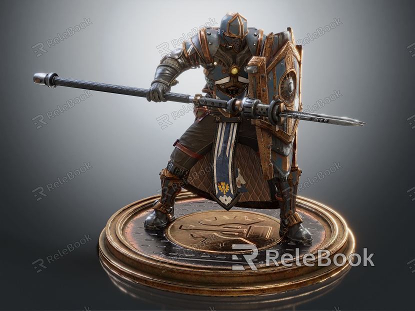 Modern Game Role Super Soldier European Warrior model