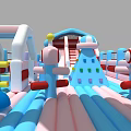 Happy Planet Modern Amusement Equipment 3d model