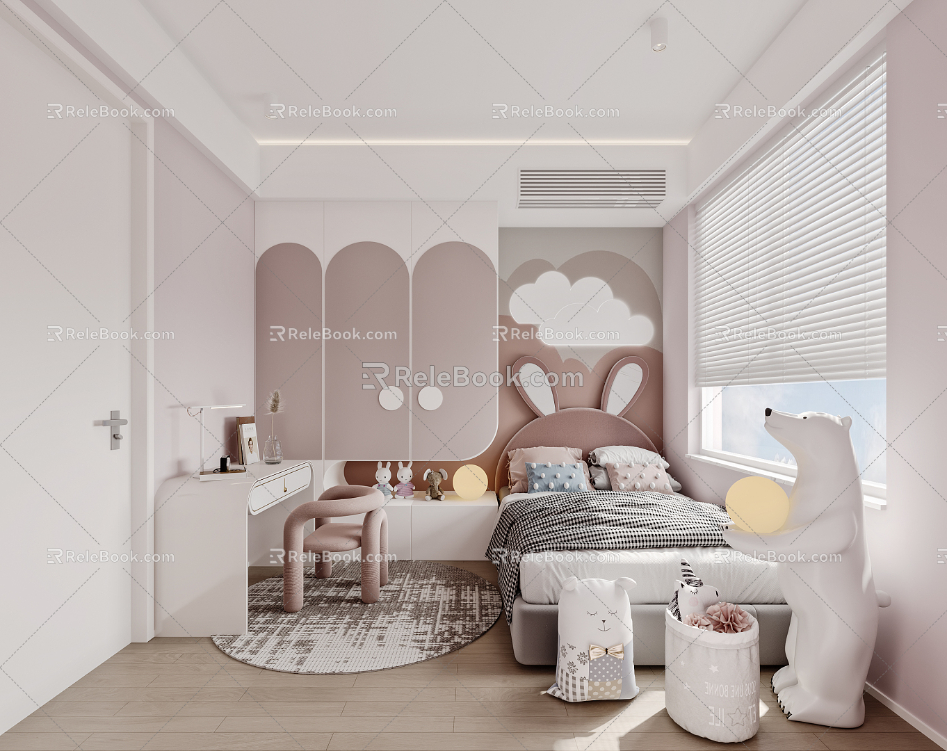 Modern Children's Room 3d model