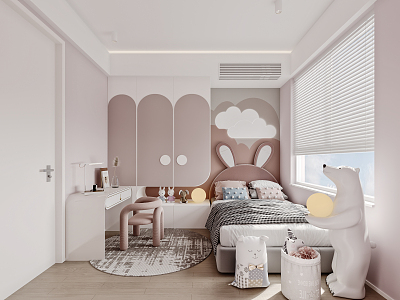 Modern Children's Room 3d model