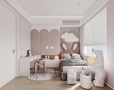 Modern Children's Room 3d model