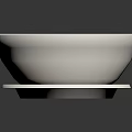 Fresh Chinese Cabbage Heart in Light Orange Soup Served in White Bowl