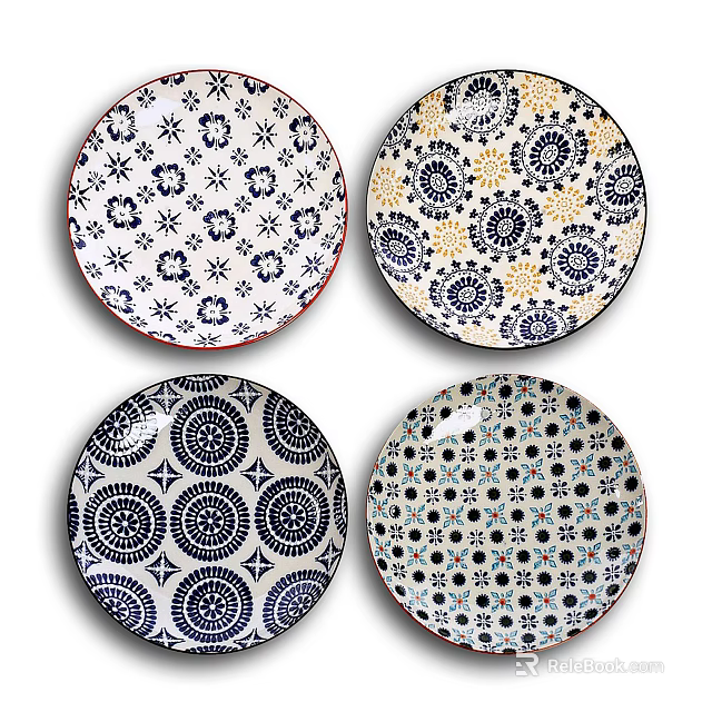 Iron Art Decorative Plates With Various Intricate Patterns And Unique Designs 3d model 