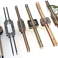 Decorative Cabinet Handles With Carved Metal And Wooden Designs In Various Styles