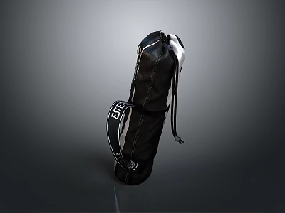 Stylish Black Golf Bag As Daily Living Essential With White Accents And EFIR Design 3d model