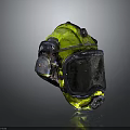 Yellow Protective Helmet With Face Shield For Industrial Work Use And Black Accents