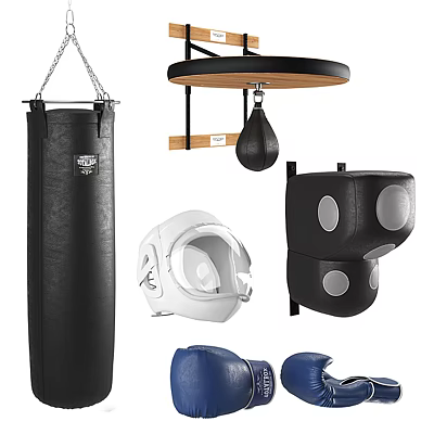 Modern Boxing Sandbag Boxing Sandbag Wooden Pile Fitness Equipment 3d model