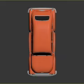 Vintage Red Classic Car With Shiny Body And White Wheels On Black Background
