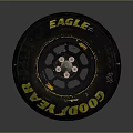 Goodyear Eagle High Performance Car Tire With Alloy Wheel Rim Assembly 3d model