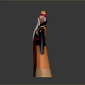 Wise Old Man Old Man Ancient Old Man Ancient Wise Warlock Taoist priest wizard mage 3d model