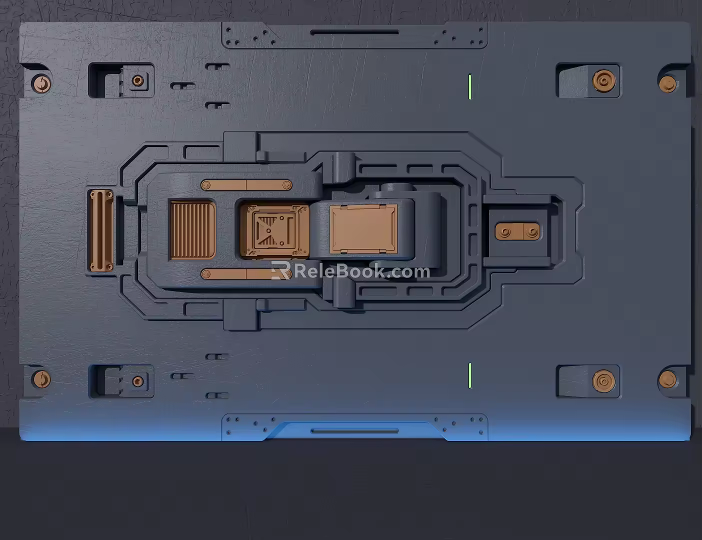 Technical background of mechanical module 3d model