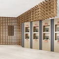 Modern Display Cabinet Wine Display Cabinet 3d model