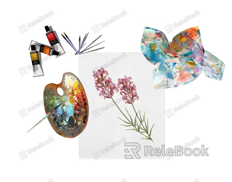 Modern Art Supplies Decorations model