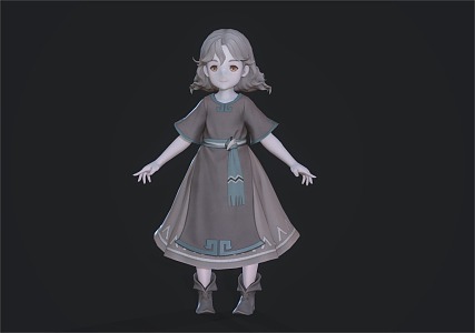 Little Girl Child Lori 3d model