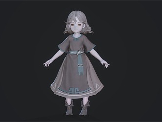 Little Girl Child Lori 3d model