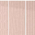 Pastel Pink White And Beige Textured Wall Designs With Circular Vertical Stripe And Grid Patterns