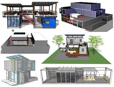 Industrial LOFT Container 3d model