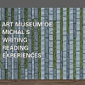 Modern Green Plant Wall in Art Museum Featuring Writing Reading Experiences