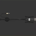 Modern Black Boom Arm Microphone Stand With Professional Microphone And Durable Design