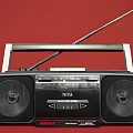 Black NIVA Portable Radio Speaker With Large Speakers Antenna And Bass Boost